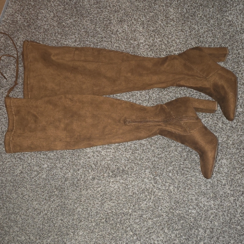 Brown Over-the-Knee Boots